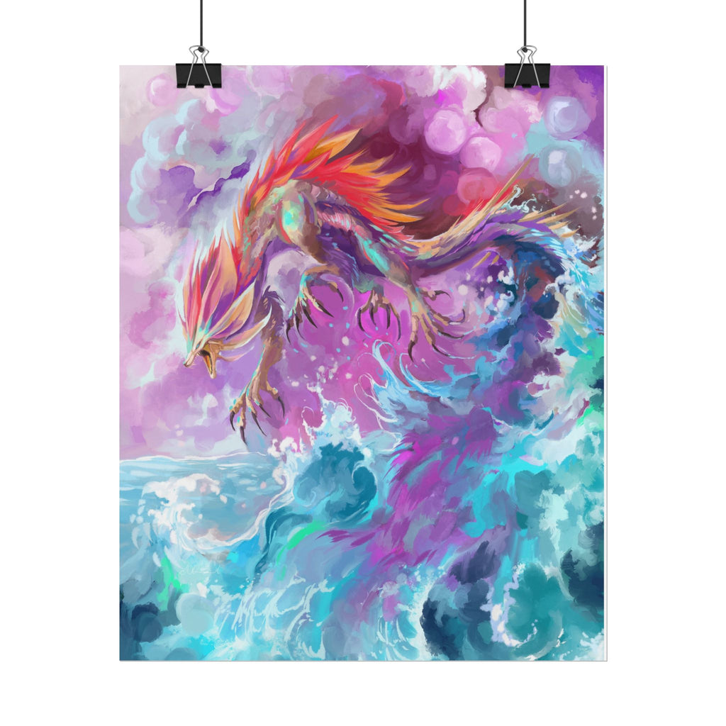 Monster of the Waves Poster Print
