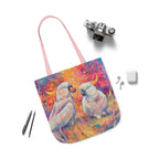 Tote Bag, 5-Color Straps - Cockatoos