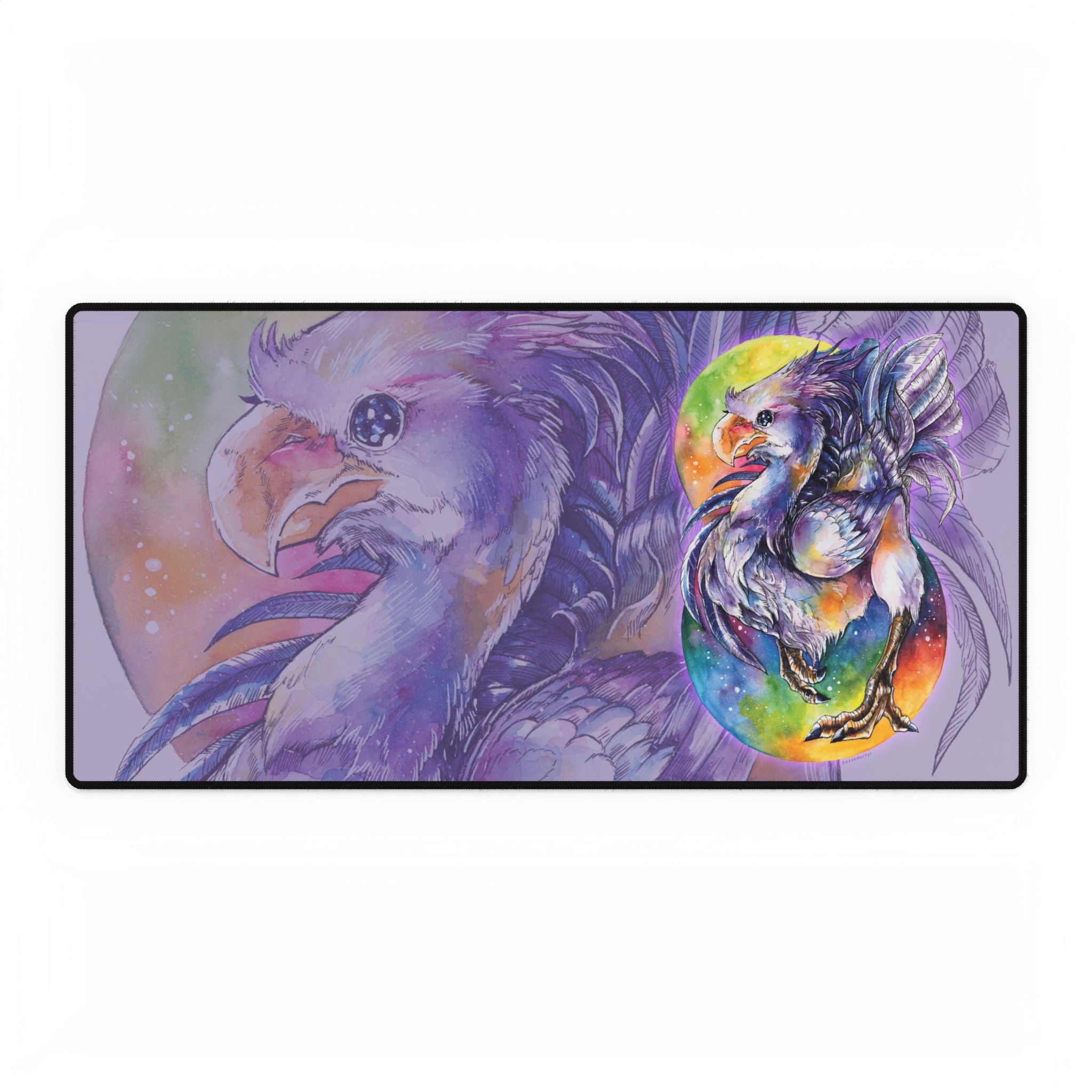 Desk Mat - Purple Chocobo