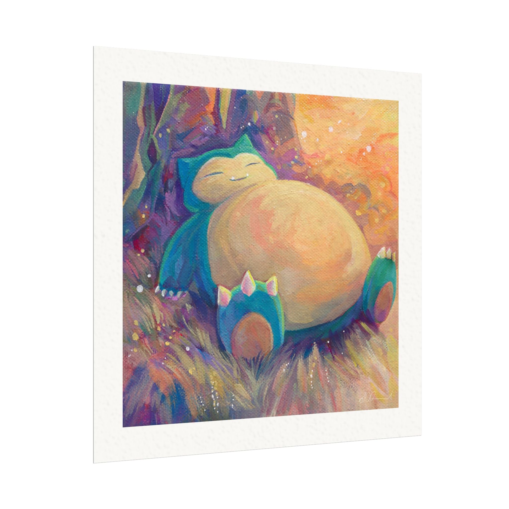 151 #143 8x8" Textured Matte Watercolour Print