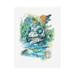 Owl Skull Poster Print