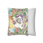 Square Poly Canvas Pillowcase - Skull with Rats