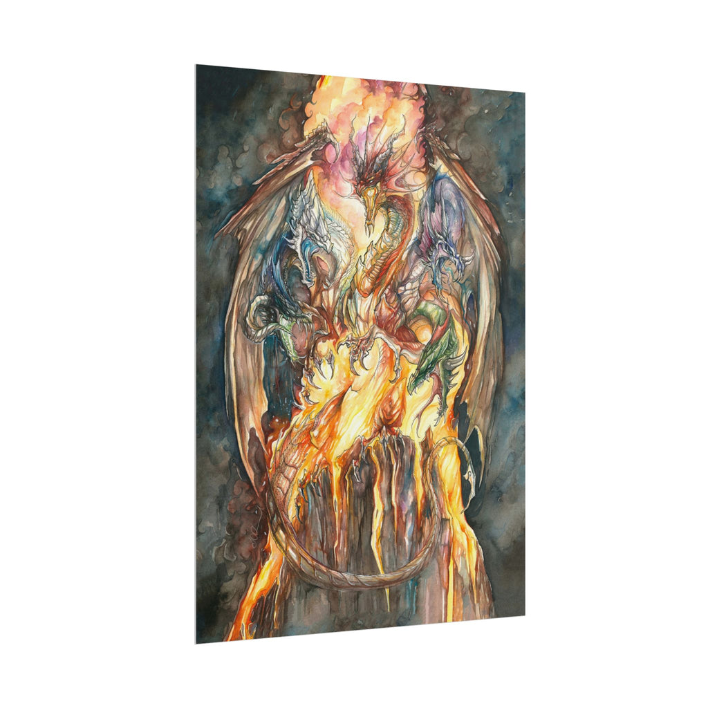 Evil Goddess of Dragons Poster Print