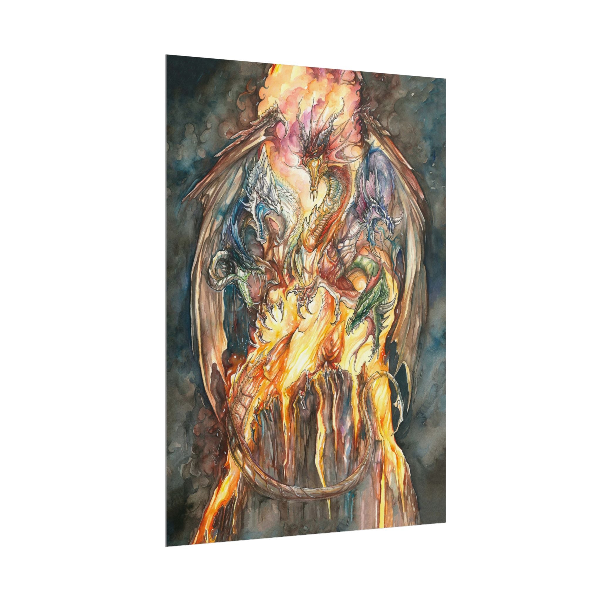 Evil Goddess of Dragons Poster Print