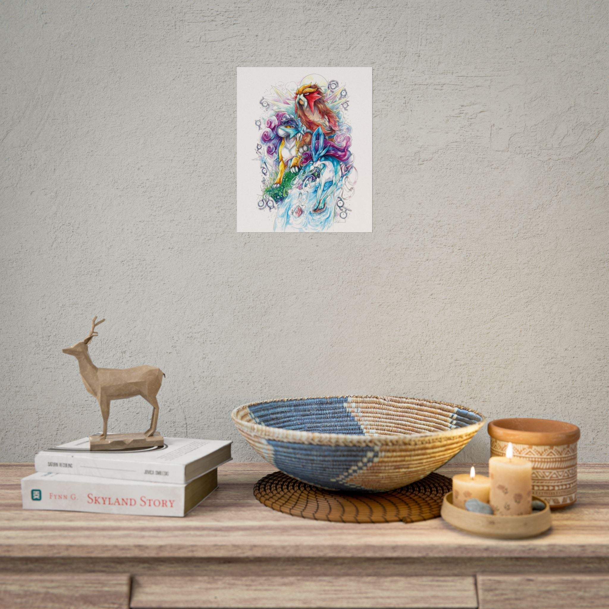 Legendary Beasts Poster Print