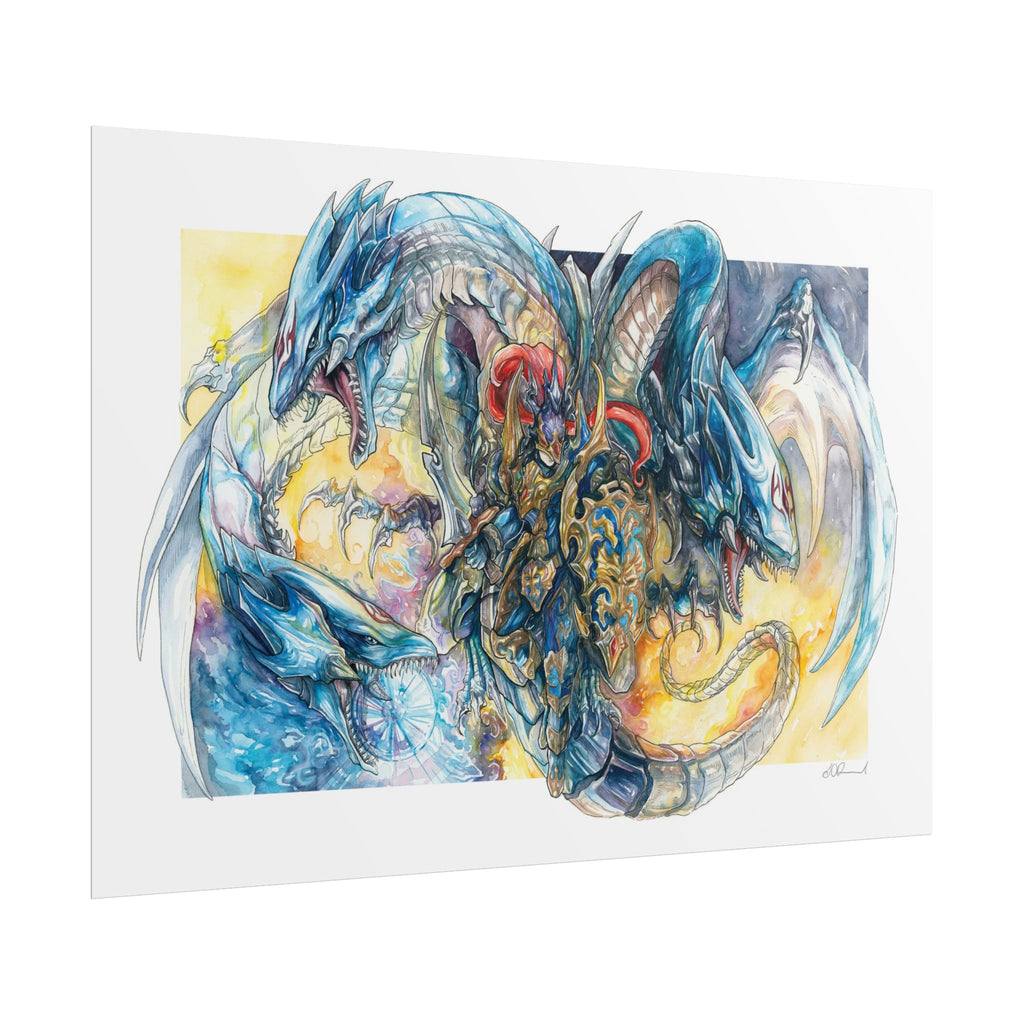 Knight Dragon Poster Print