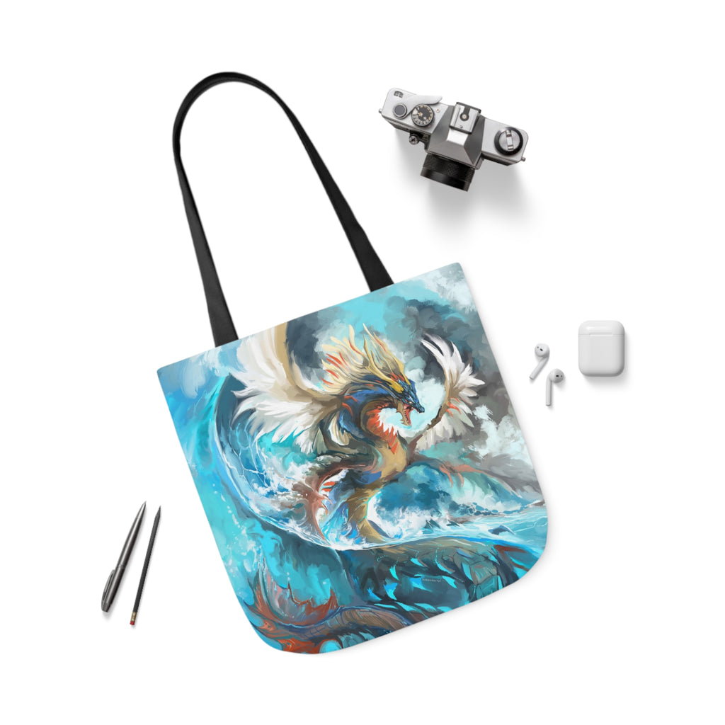 Tote Bag, 5-Color Straps - Monster of the Waves