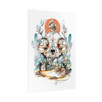 Cat Skull Poster Print