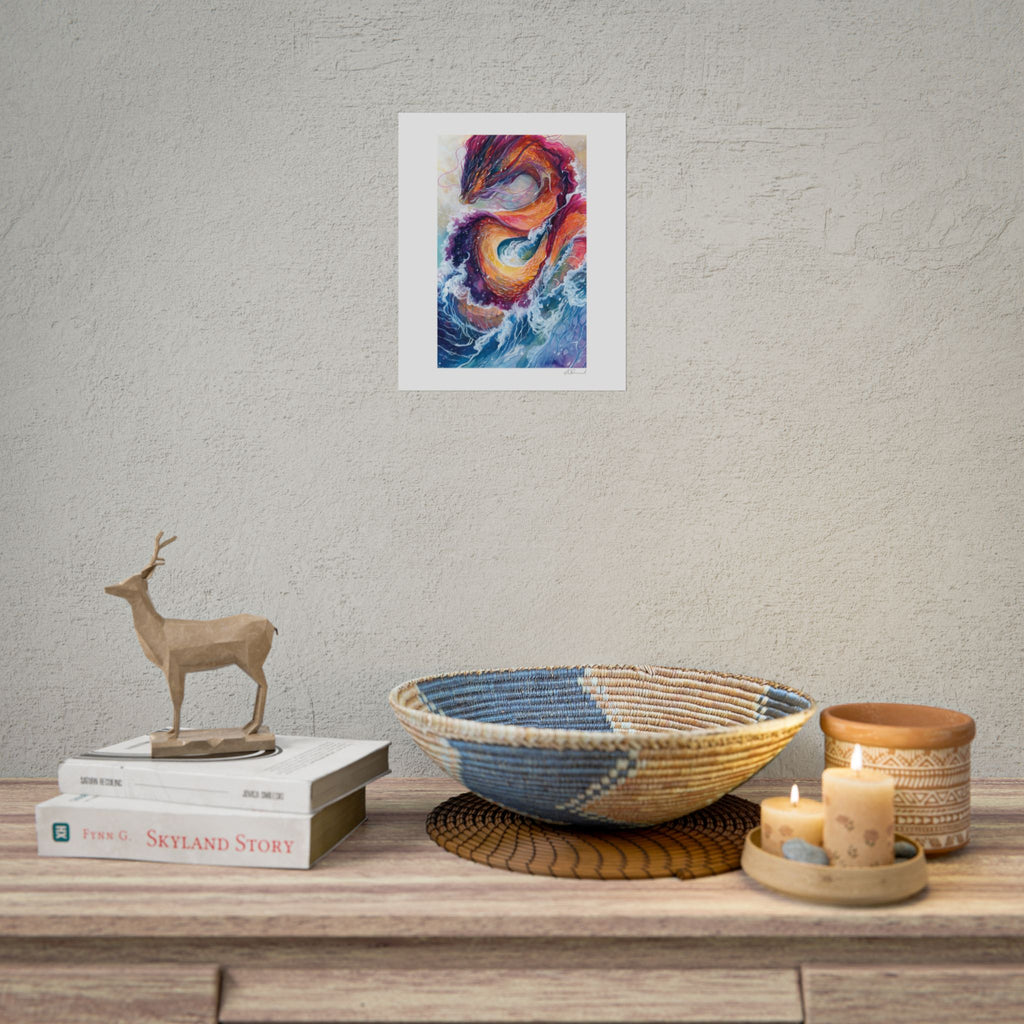 Serpent of the Waves Poster Print