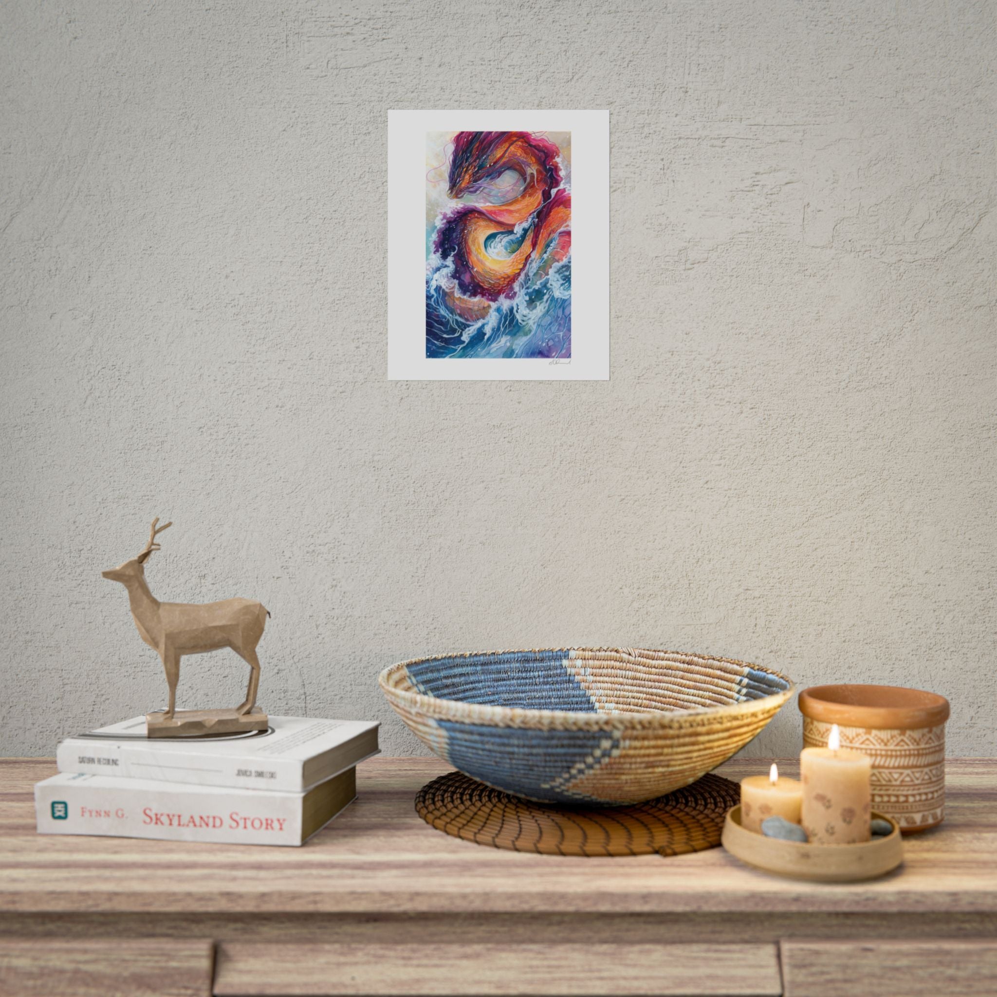 Serpent of the Waves Poster Print