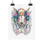 Fox Skull Poster Print