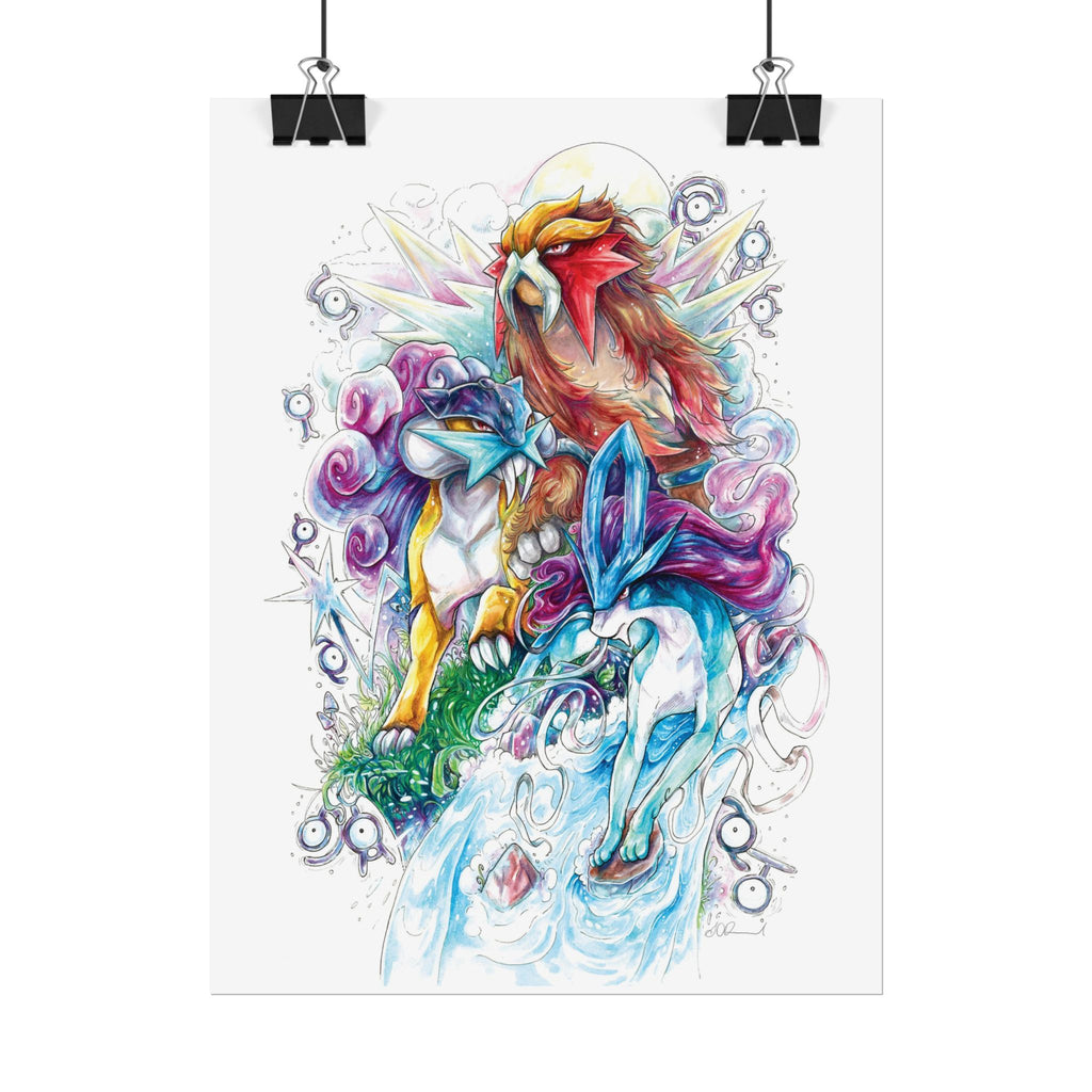 Legendary Beasts Poster Print