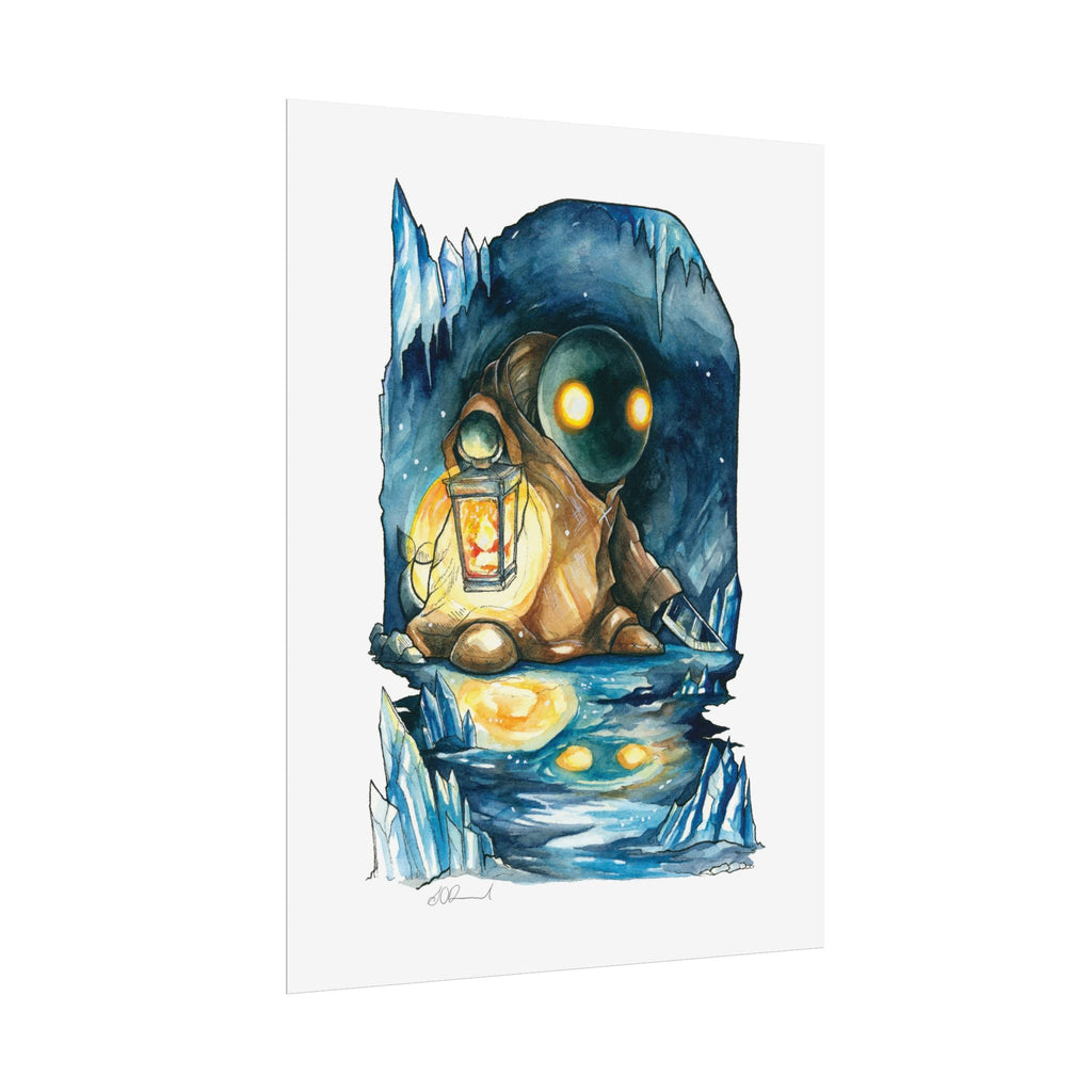 Monster in the Cave Poster Print