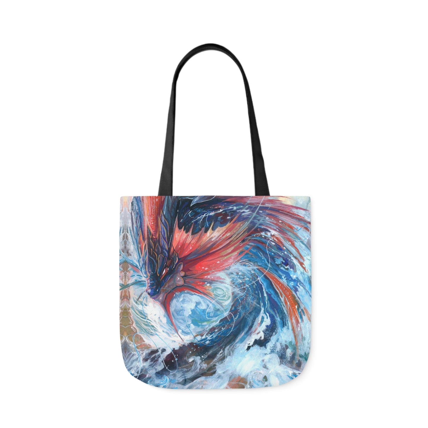 Tote Bag, 5-Color Straps - Serpent of the Rapids