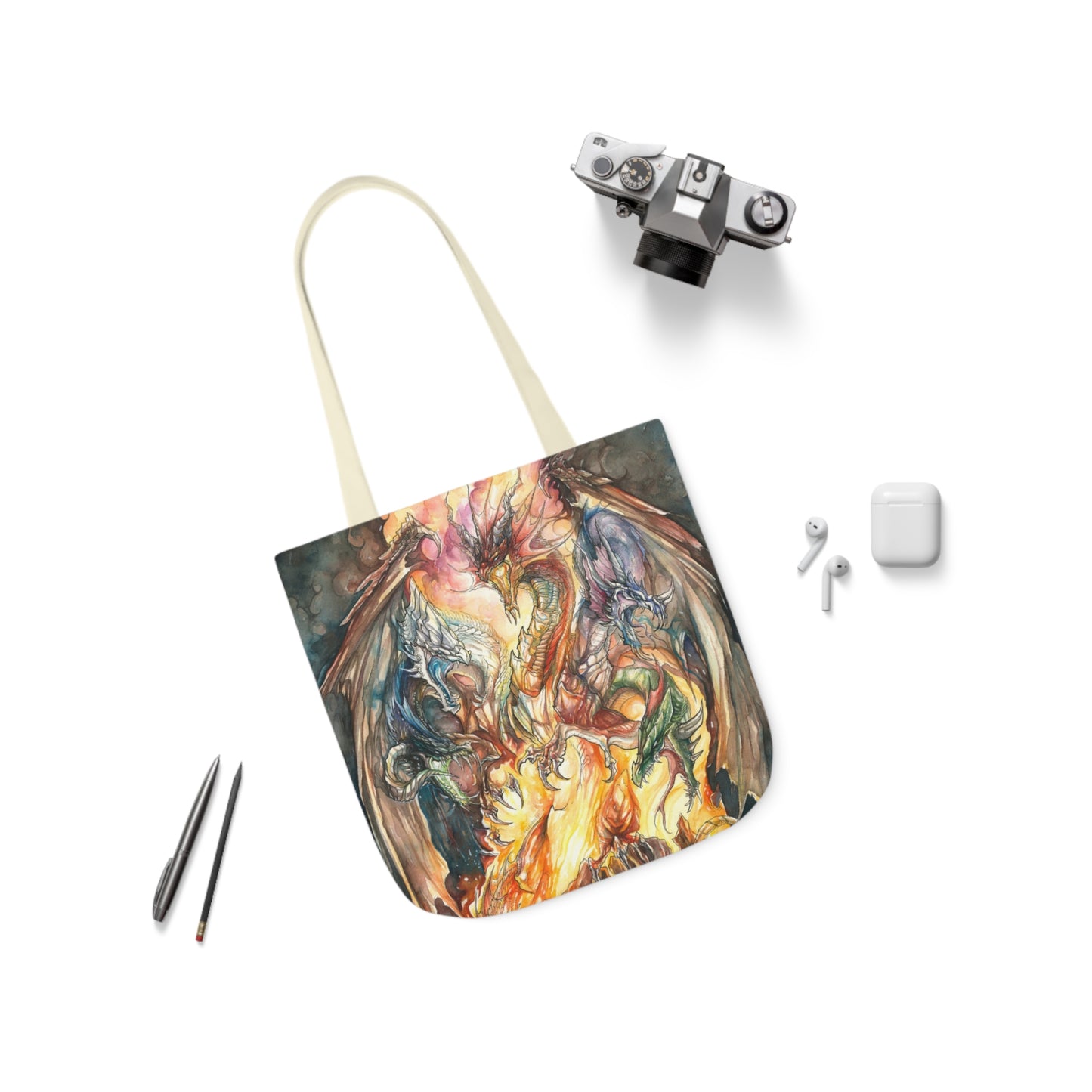 Tote Bag, 5-Color Straps - Evil Dragon Goddess