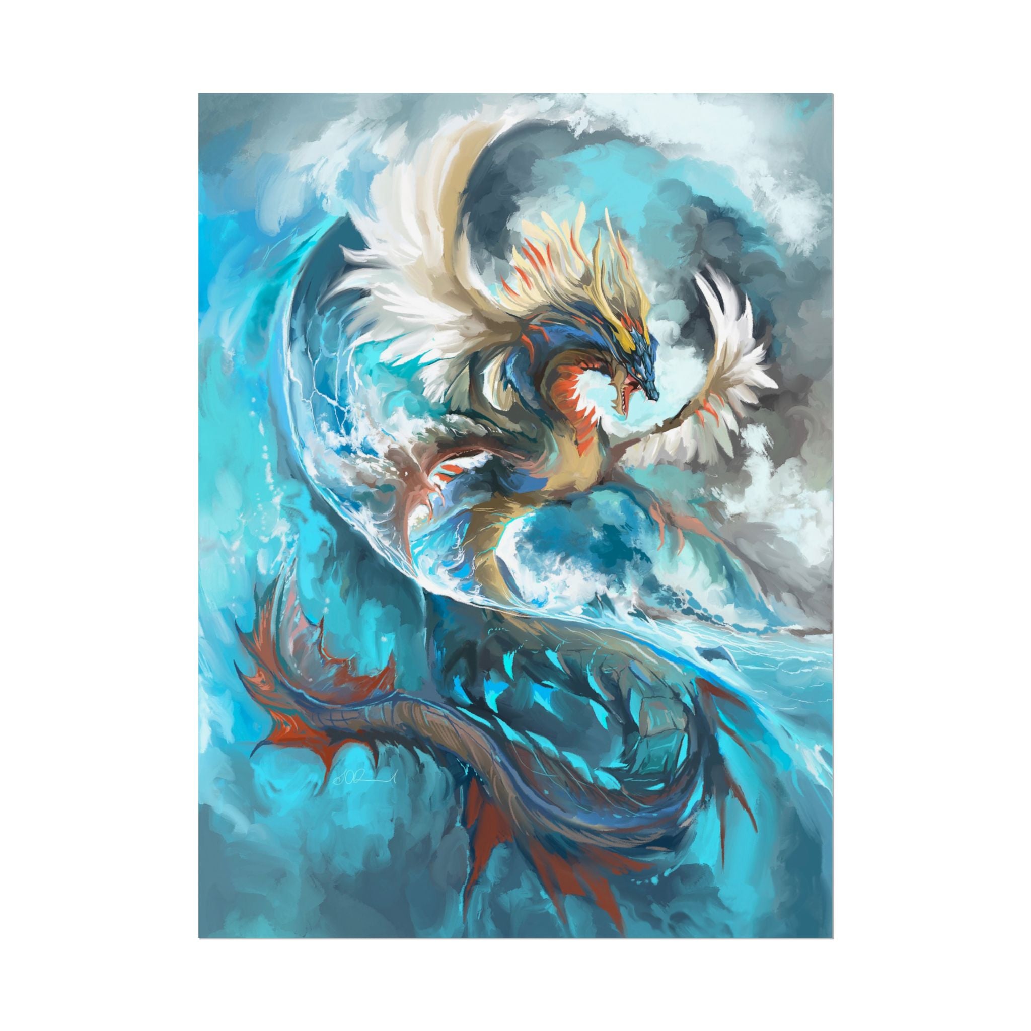 Monster of the Sea Poster Print