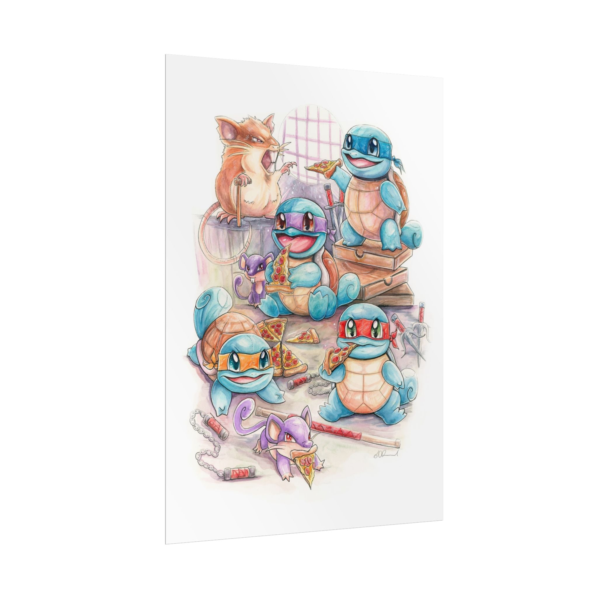 Pizza Party Poster Print