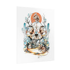 Cat Skull Poster Print