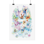 Fox Family Gathering Poster Print