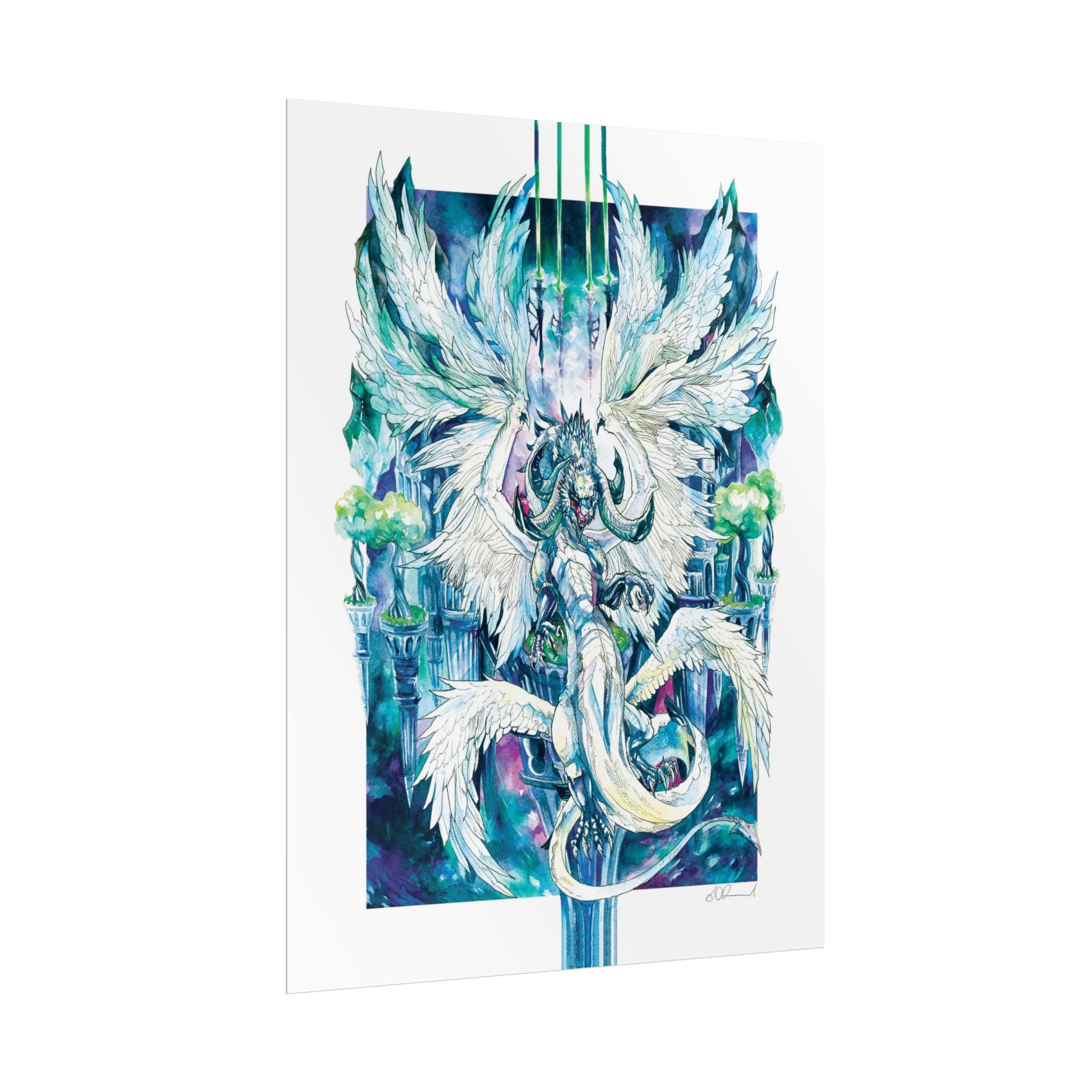Winged Dragon Poster Print