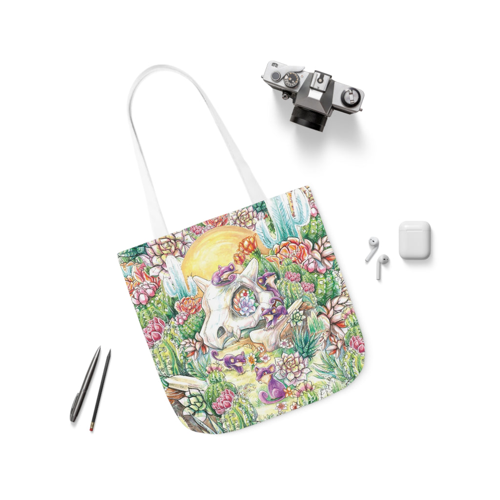 Tote Bag, 5-Color Straps - Skull