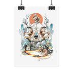 Cat Skull Poster Print