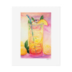Lemon Iced Tea Snake Poster Print