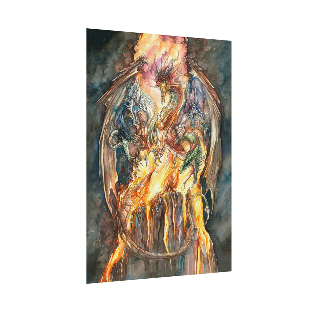 Evil Goddess of Dragons Poster Print