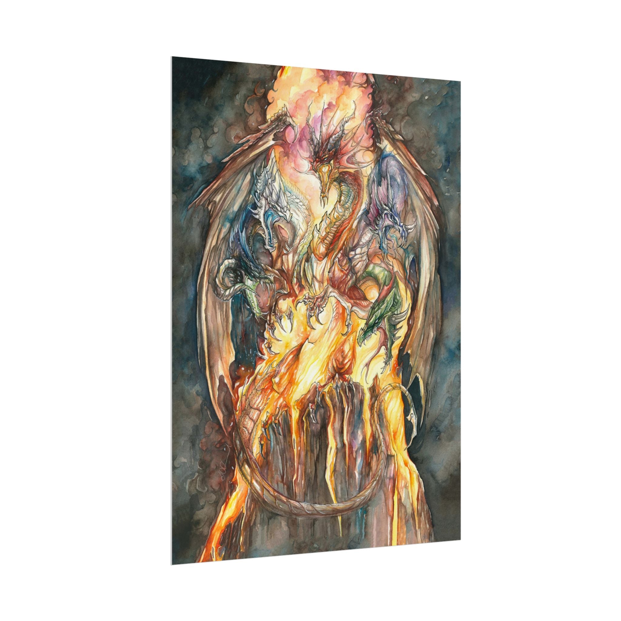 Evil Goddess of Dragons Poster Print