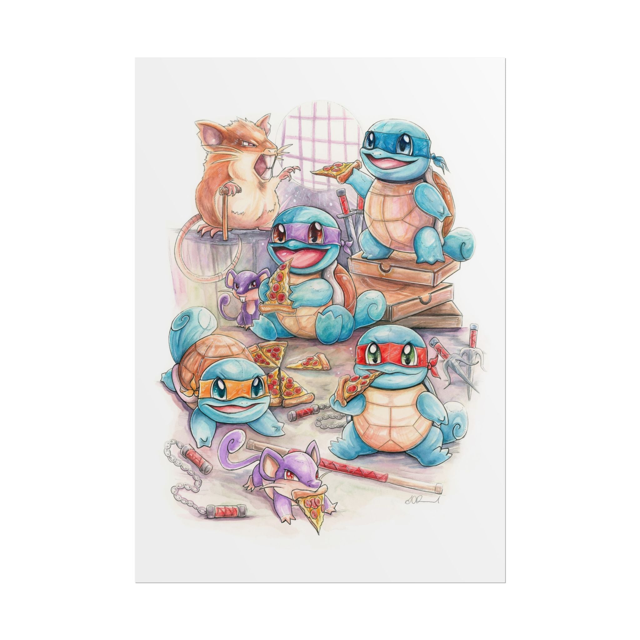 Pizza Party Poster Print