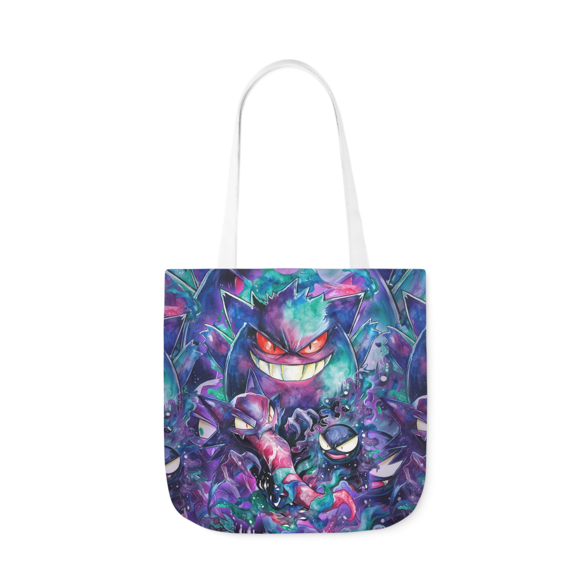 Canvas Tote Bag, 5-Color Straps - Ghostly Family