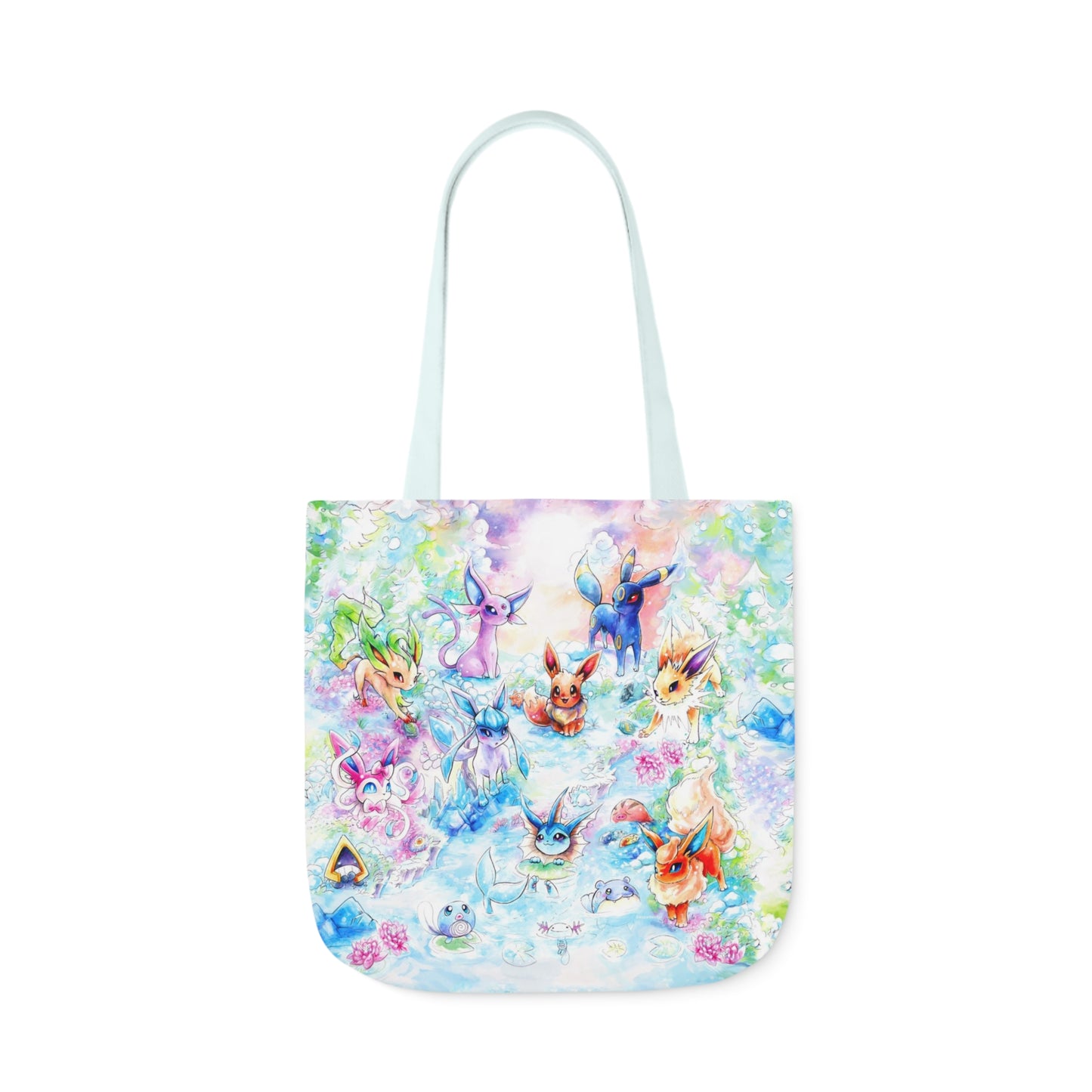 Tote Bag, 5-Color Straps - Family Fox Gathering