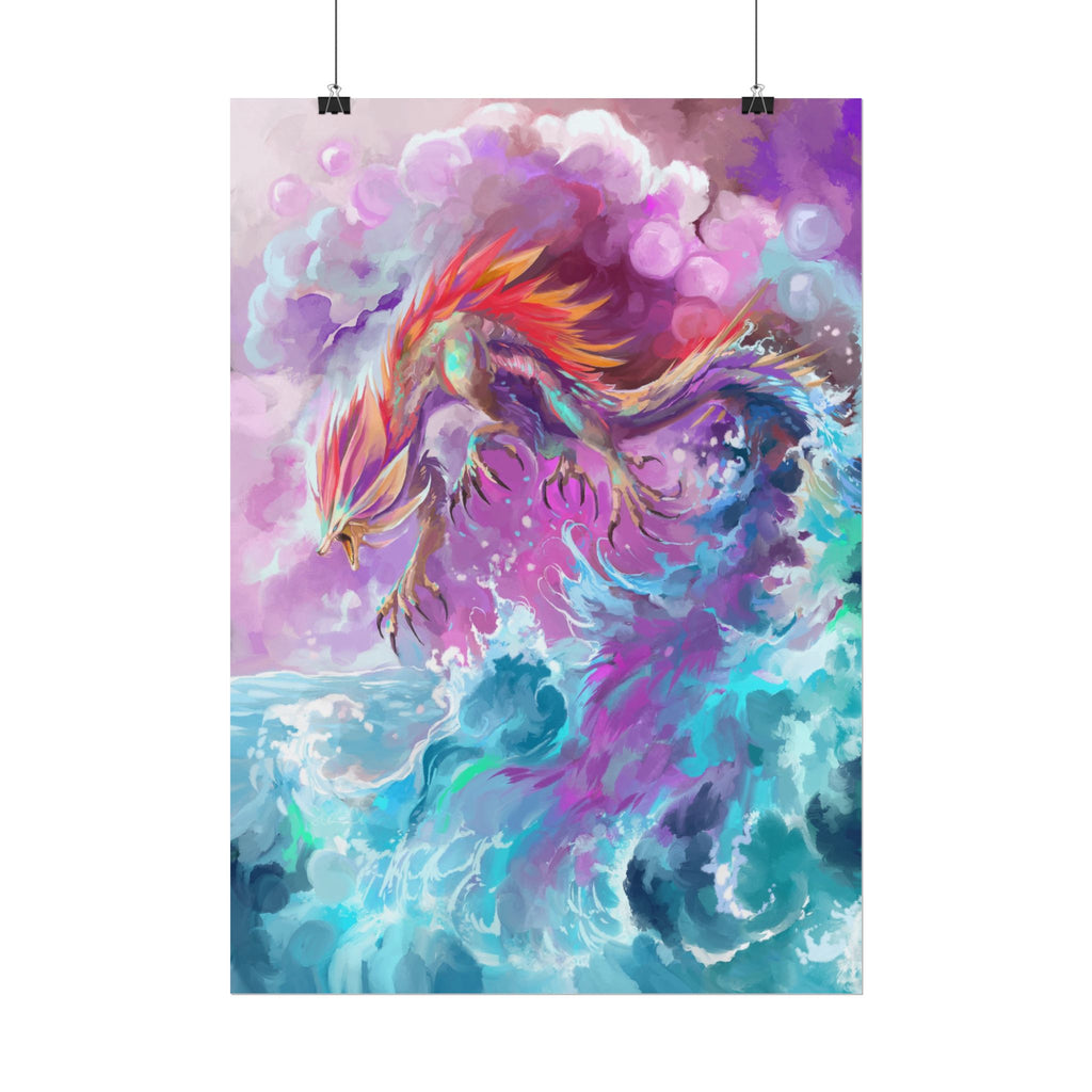 Monster of the Waves Poster Print