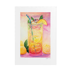 Lemon Iced Tea Snake Poster Print
