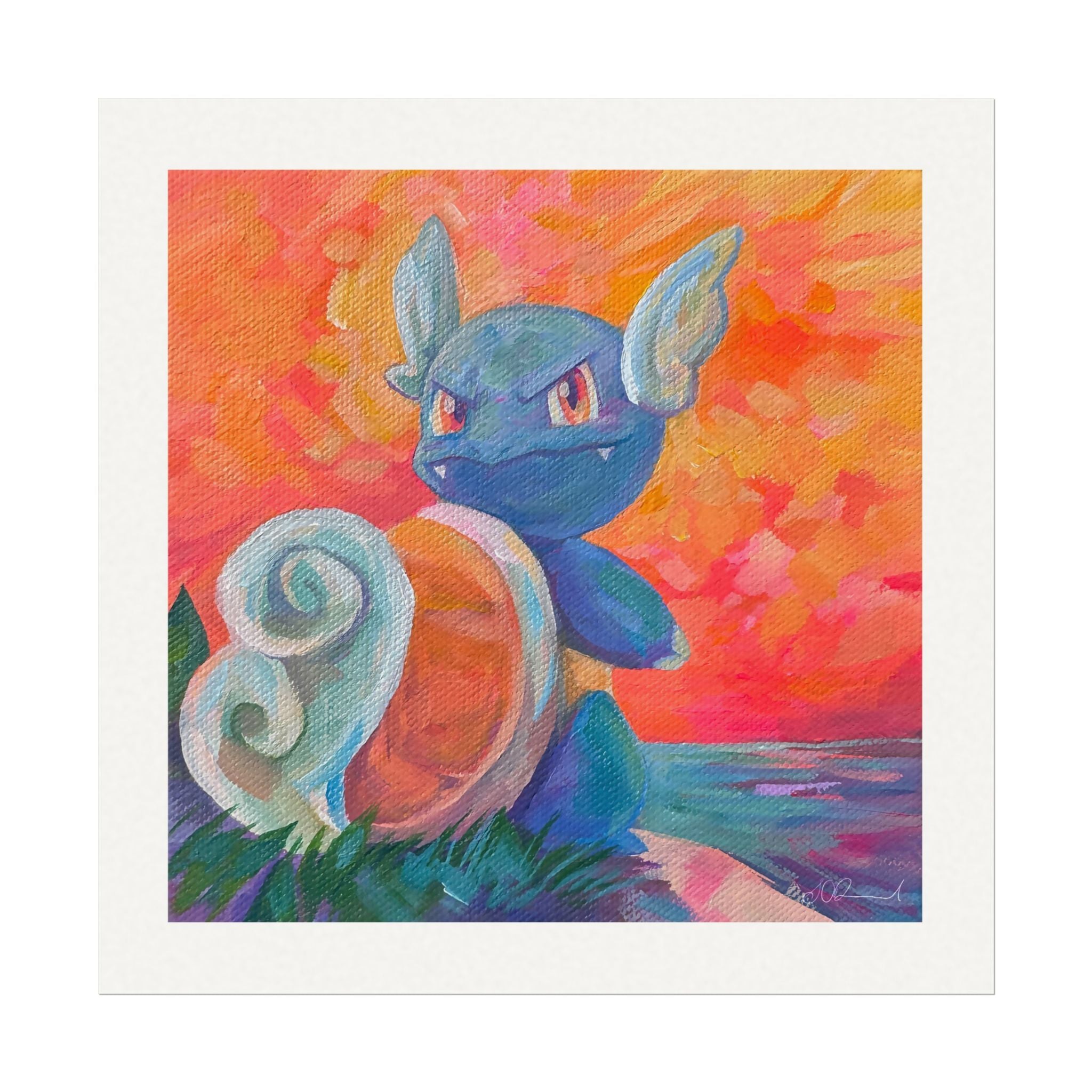 151 #008 8x8" Textured Matte Watercolour Print