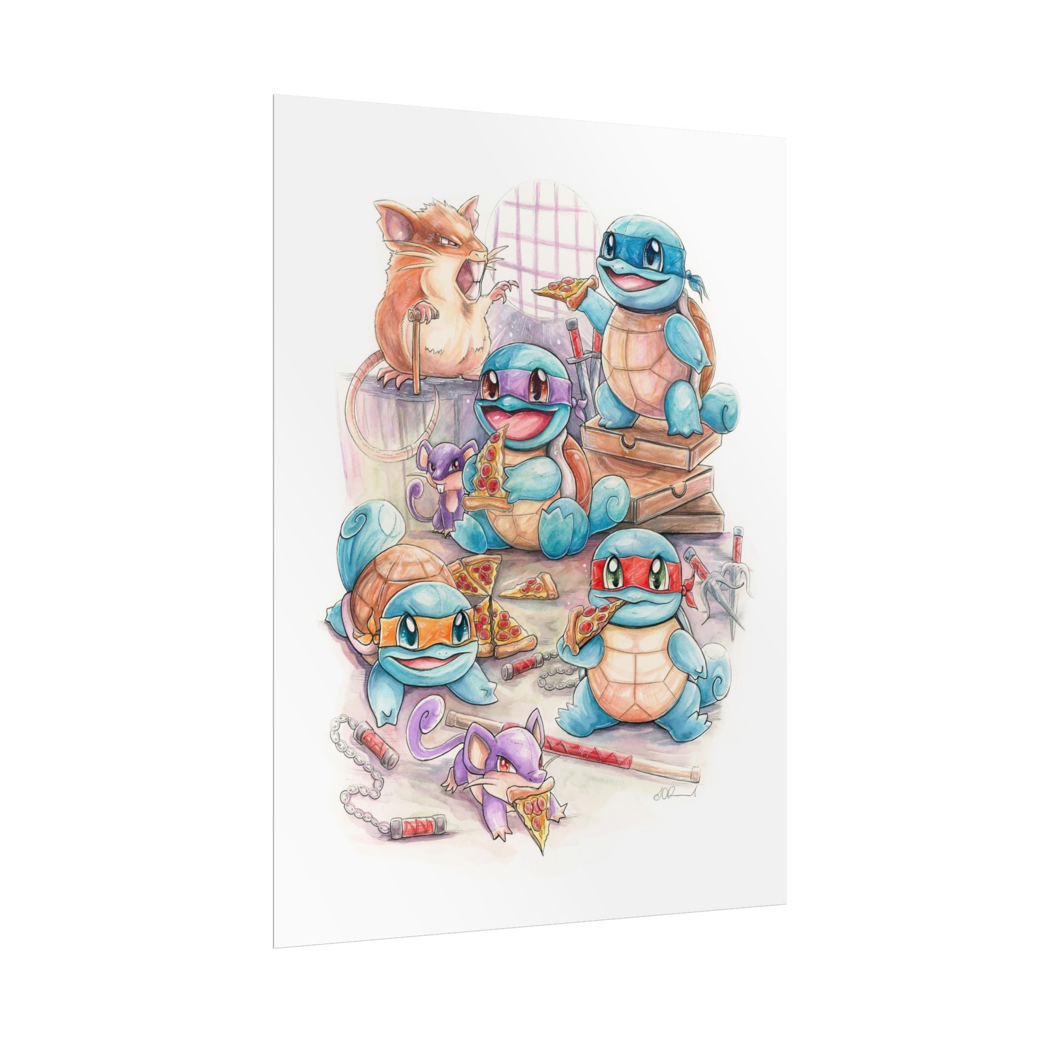 Pizza Party Poster Print