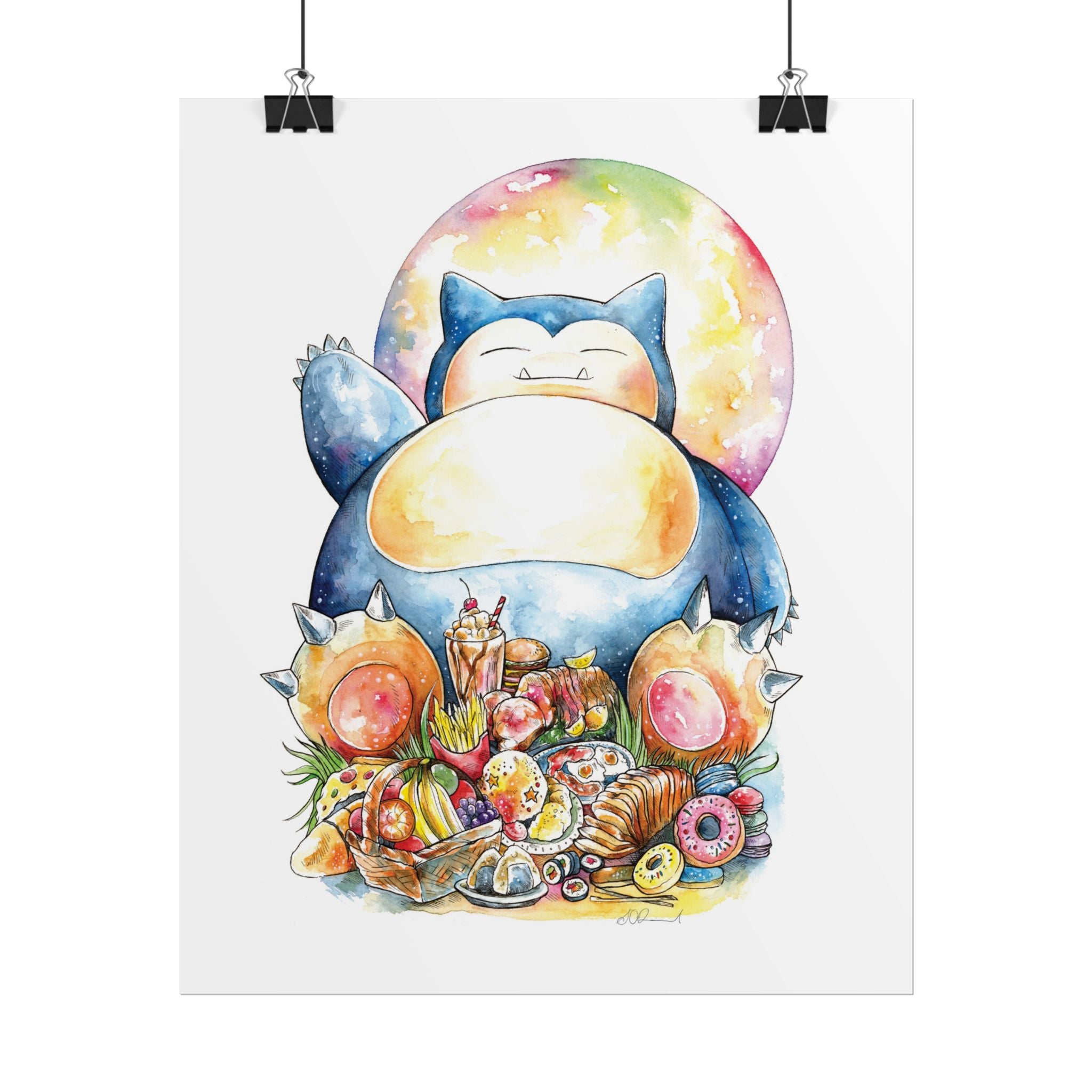 We Love Food Poster Print