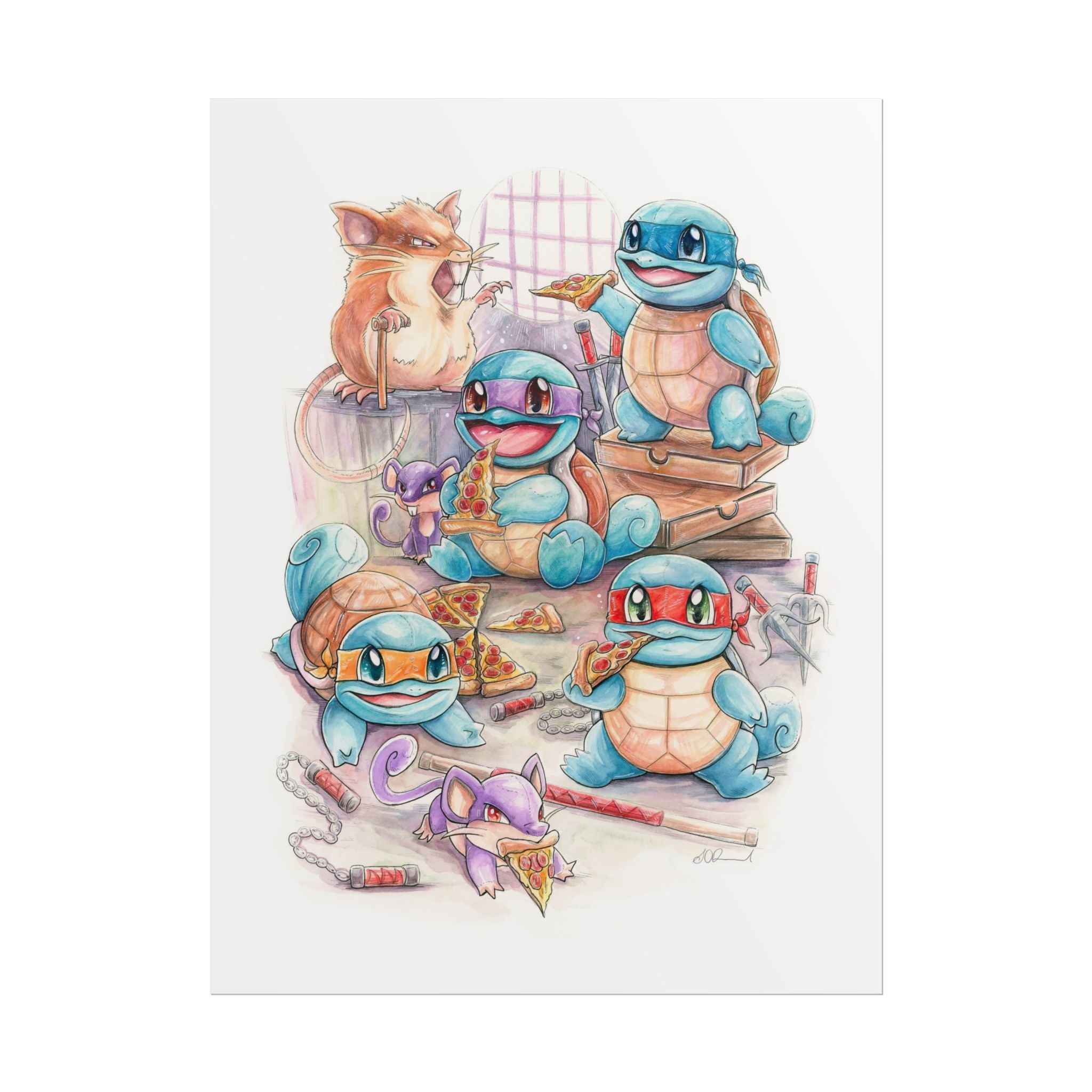 Pizza Party Poster Print