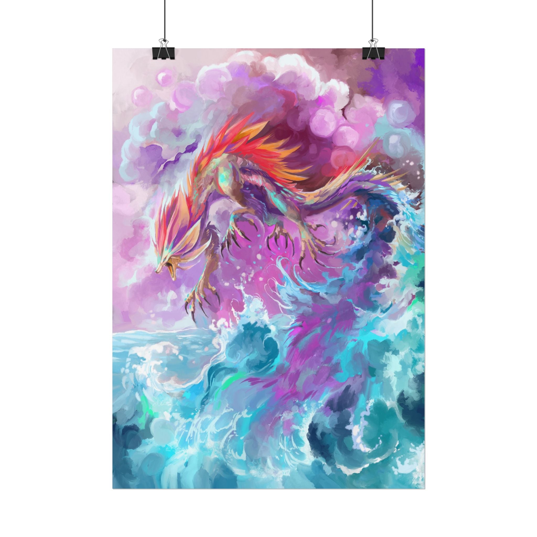 Monster of the Waves Poster Print