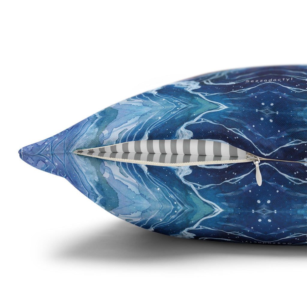 Square Poly Canvas Pillowcase - Serpent of the Lake