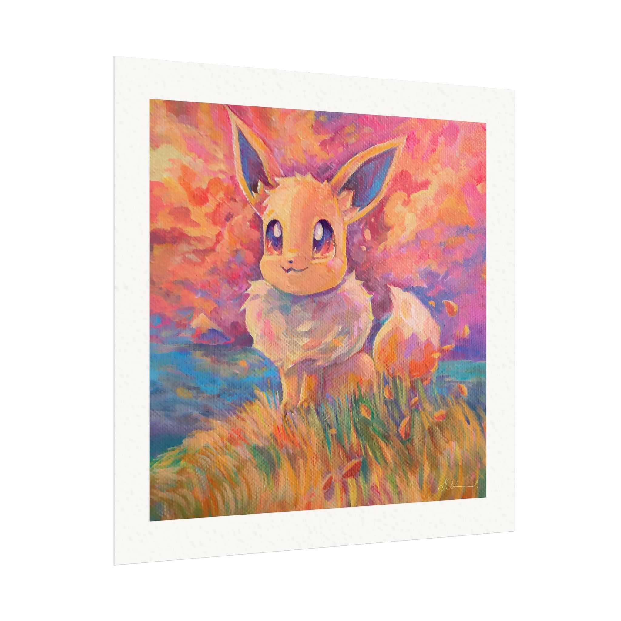 151 #133 8x8" Textured Matte Watercolour Print