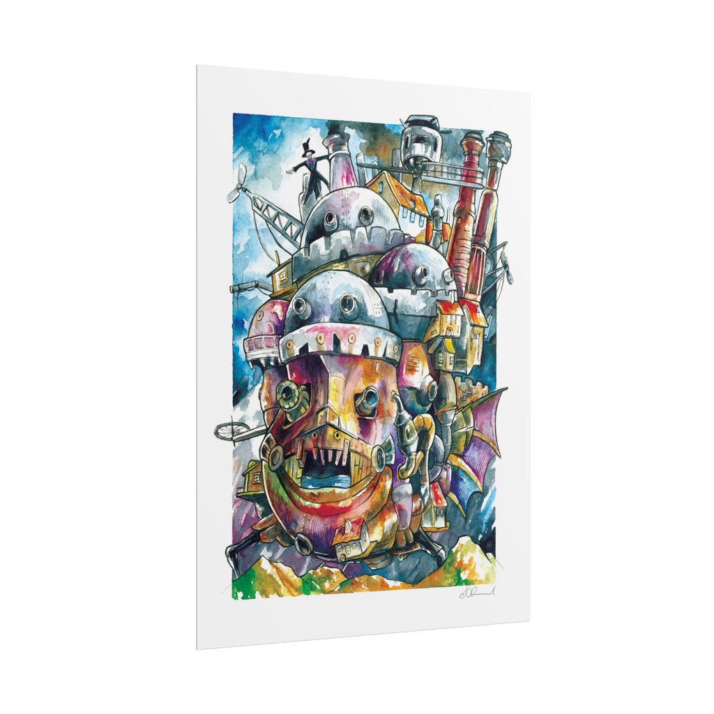 Walking Castle Poster Print