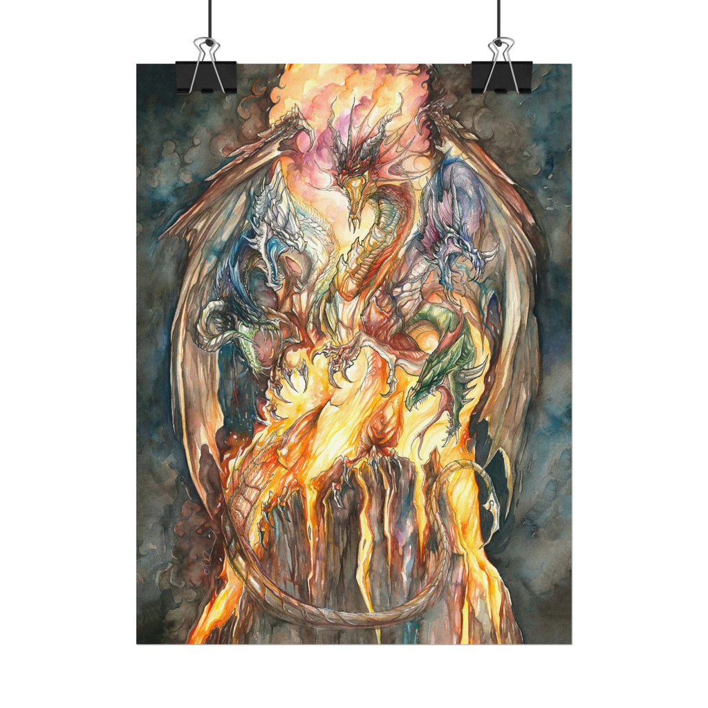 Evil Goddess of Dragons Poster Print