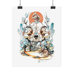 Cat Skull Poster Print
