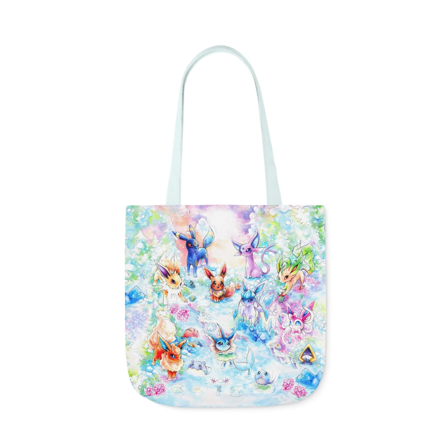 Tote Bag, 5-Color Straps - Family Fox Gathering