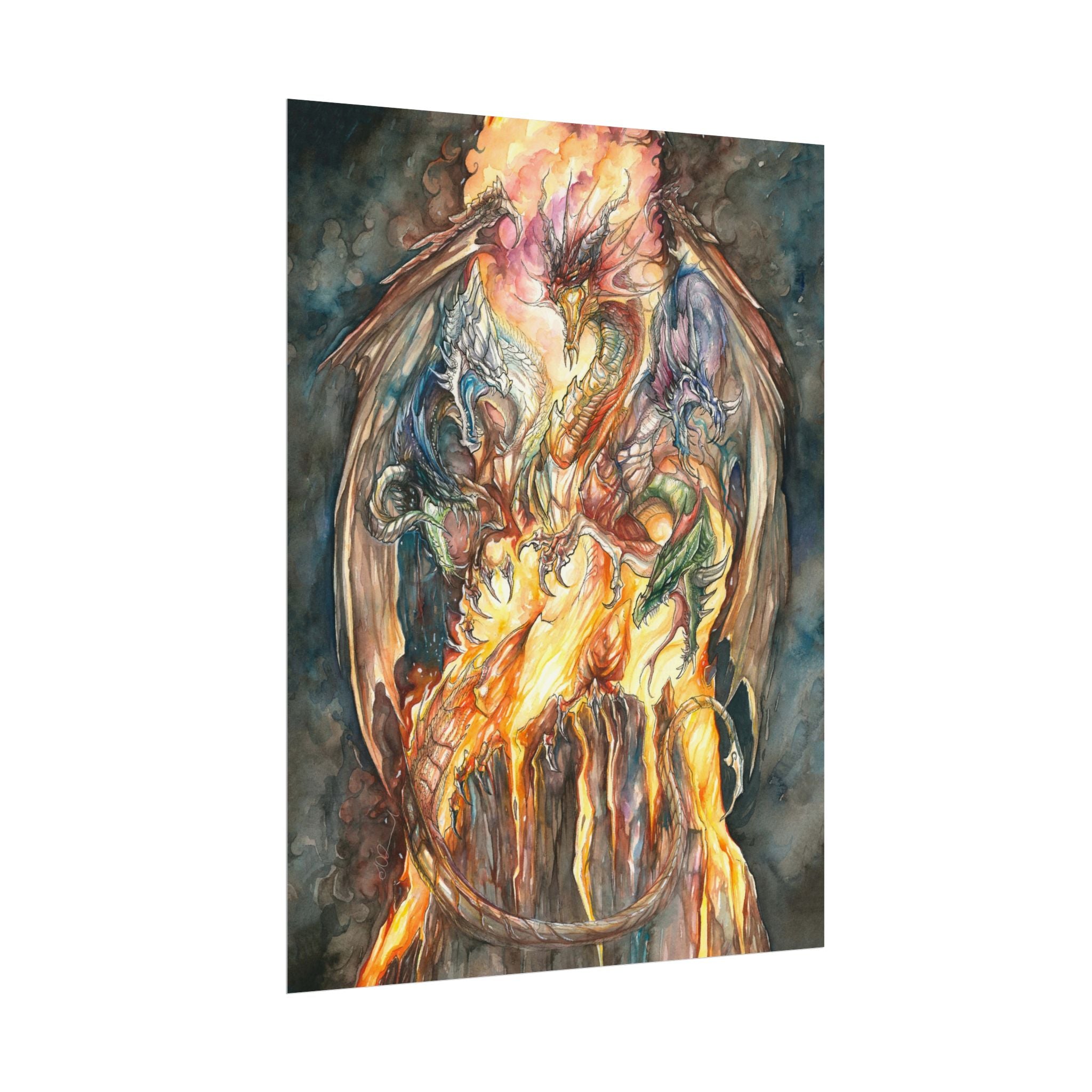 Evil Goddess of Dragons Poster Print