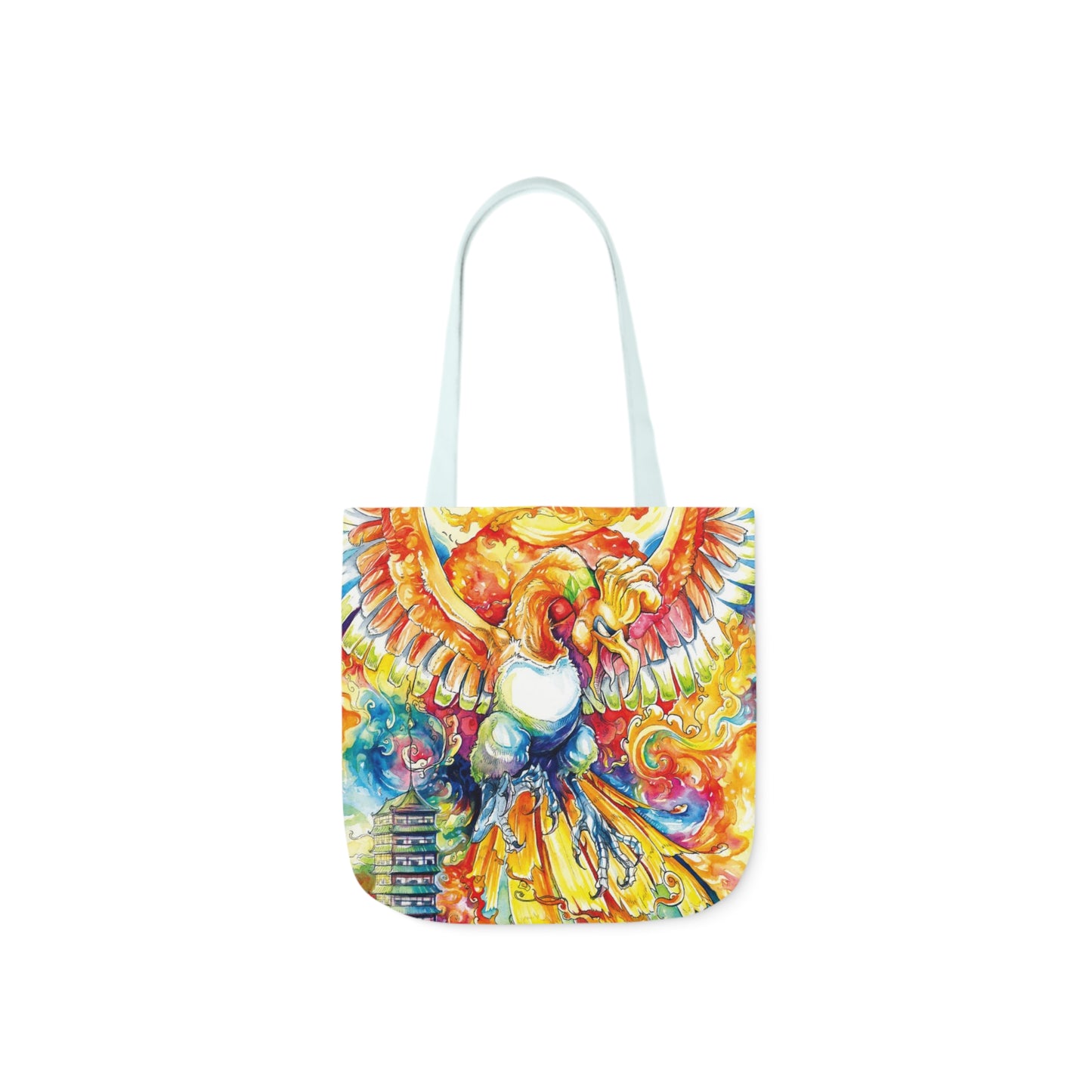 Tote Bag, 5-Color Straps - Fire Bird