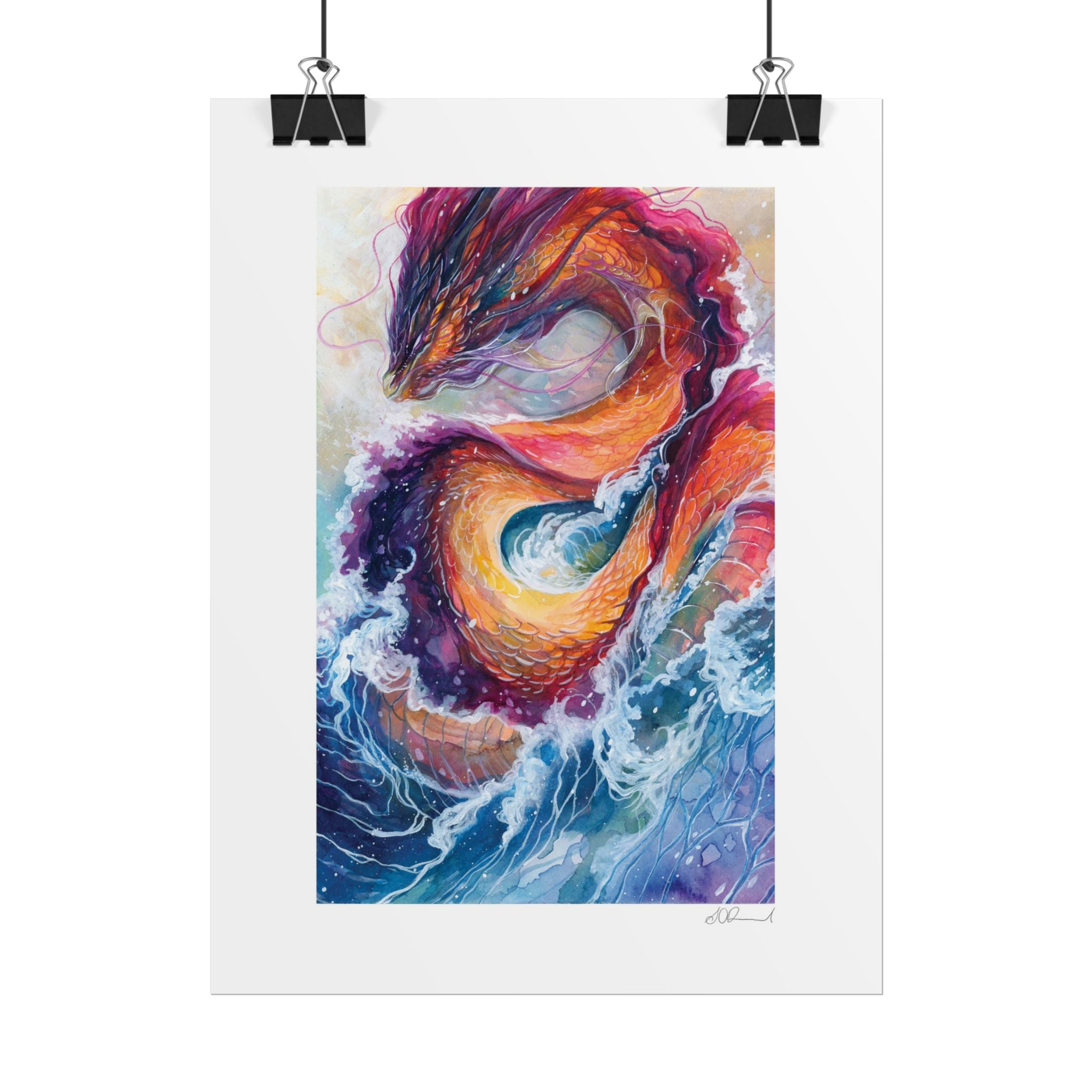 Serpent of the Waves Poster Print