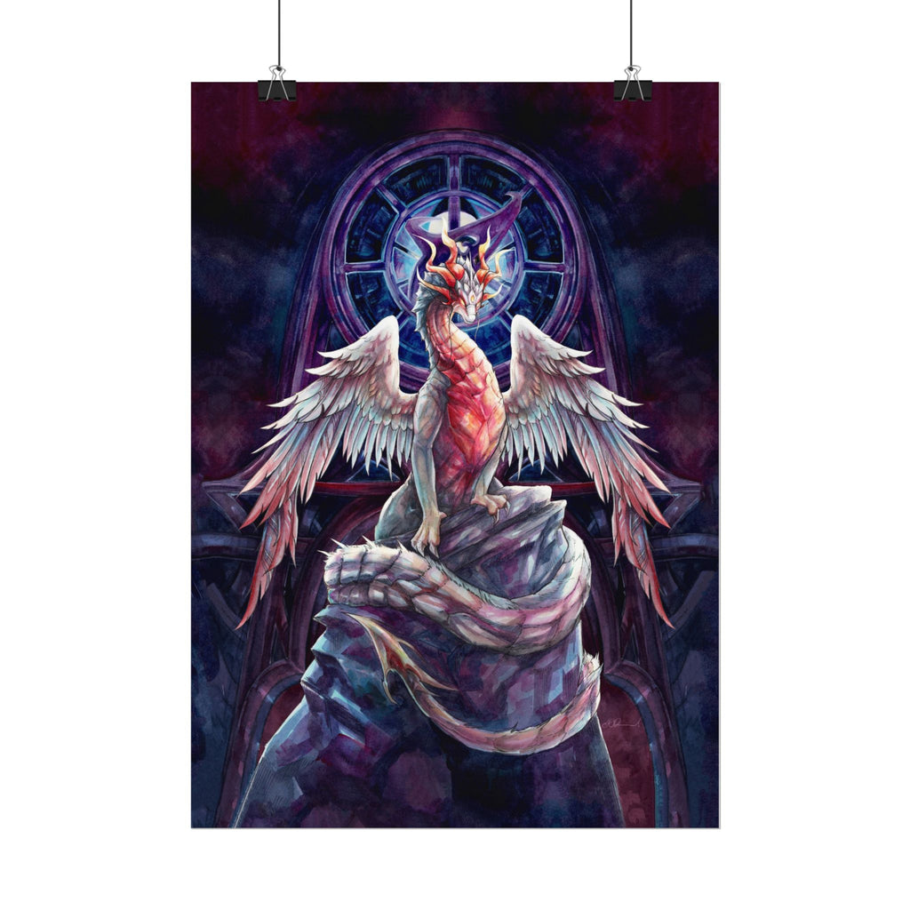 Corrupted Celestial Dragon Poster Print