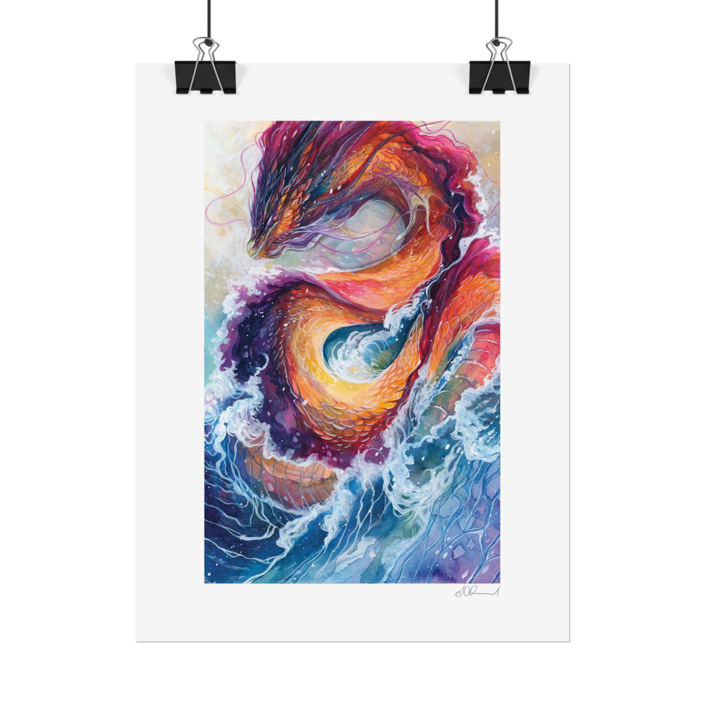 Serpent of the Waves Poster Print